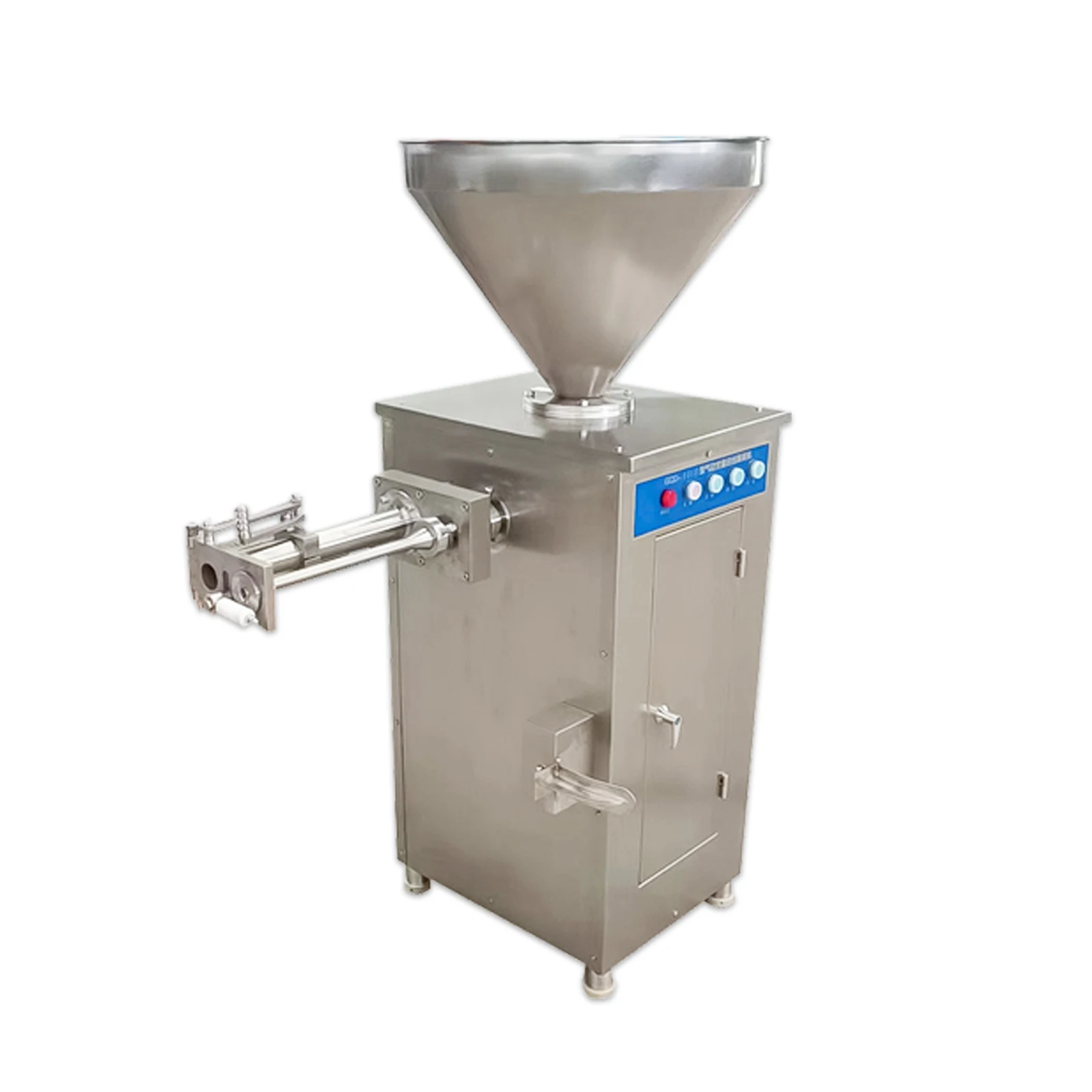 Automatic Quantitative Bologna Meat Sausage Fill Salami Make Line Machine Process Plant Hot German