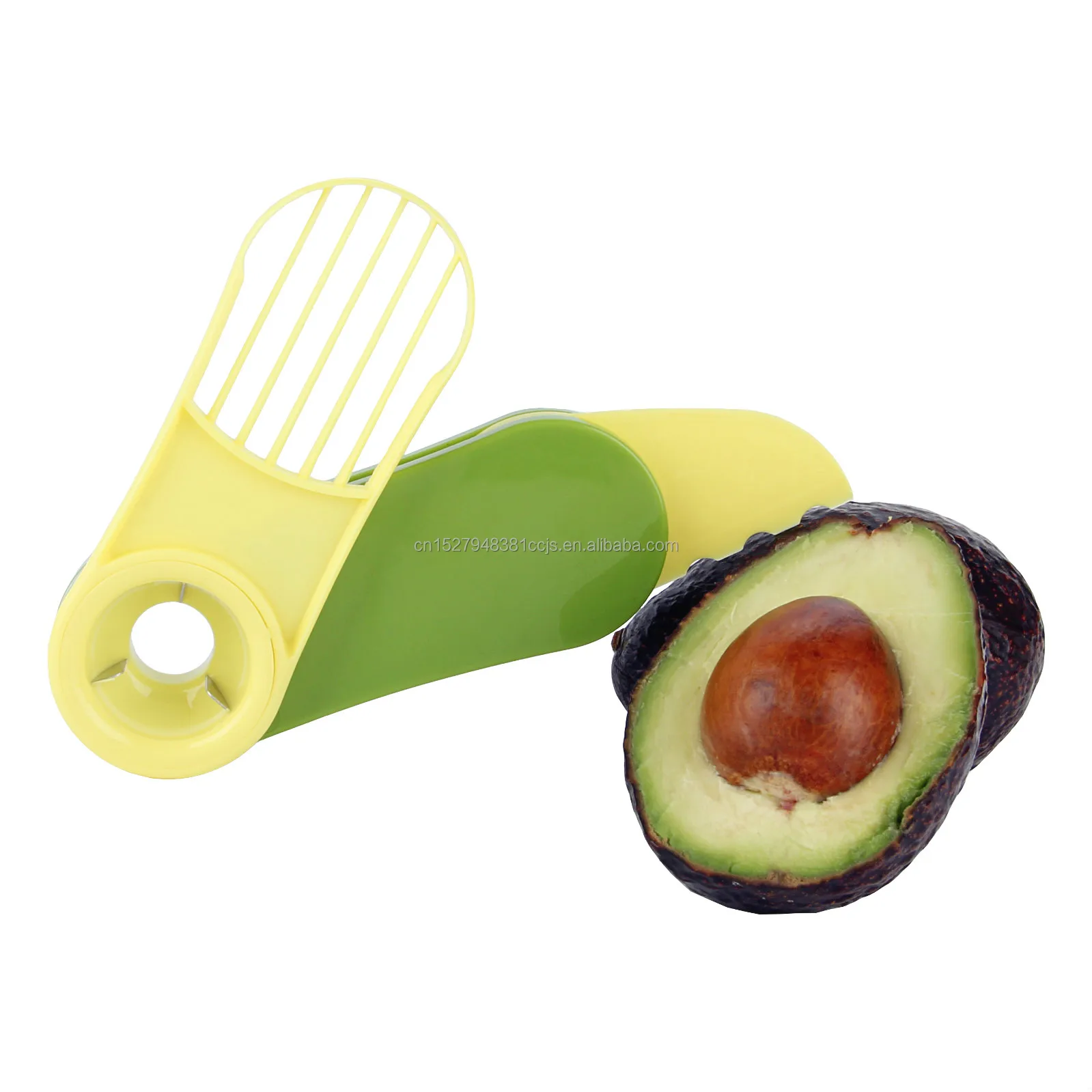 3 in 1 Fold Avocado Slicer Cutter Stainless Steel Blade Avocado Cutter Fruit Slicer Taking out Camping Picnic Set Avocado Knife