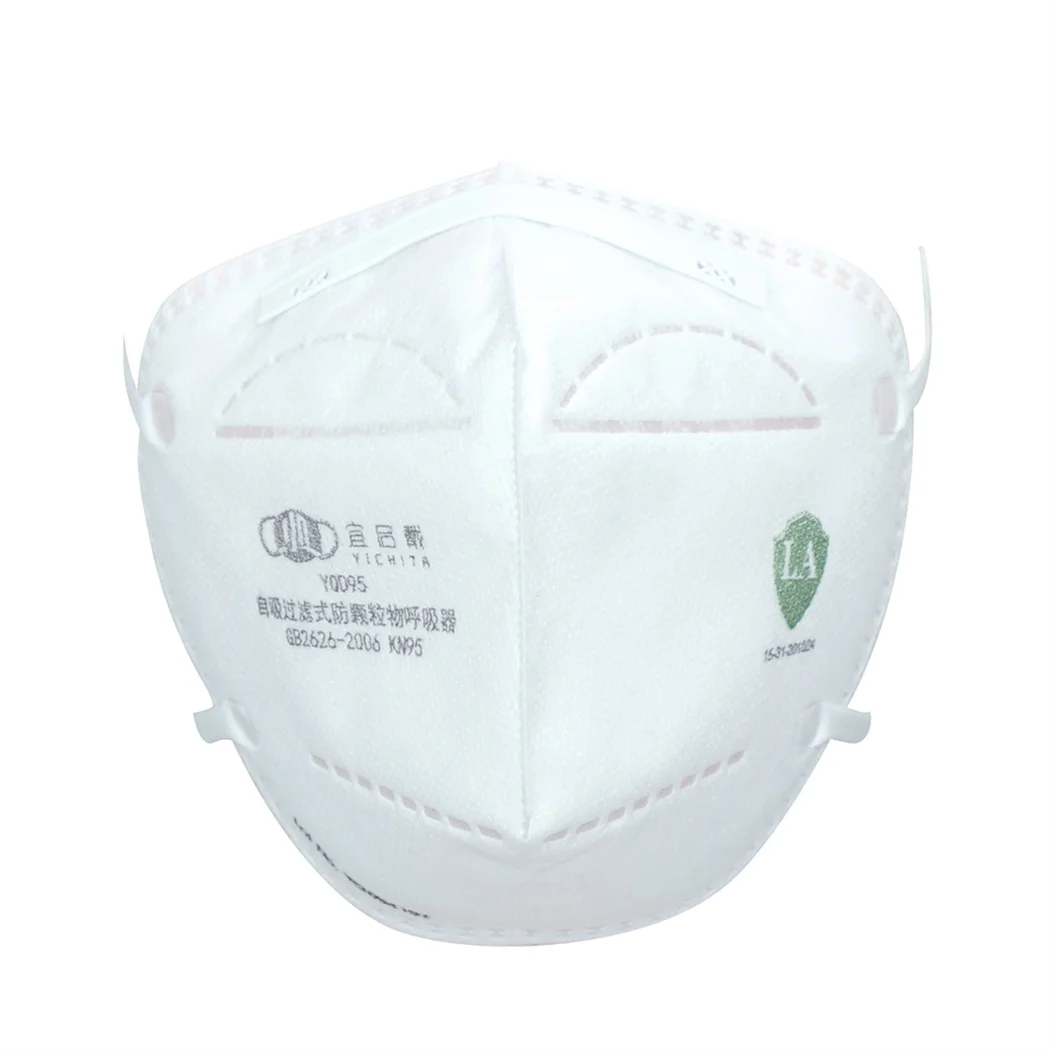 2022 Hot Sale Light And Breathable Most Comfortable KN95 Masks Flat-Fold Face Shield Mask