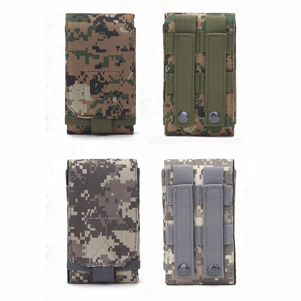 
Tactical Phone Holster With Belt Clip Army Mobile Phone Belt Pouch Molle Bag Cover Case 