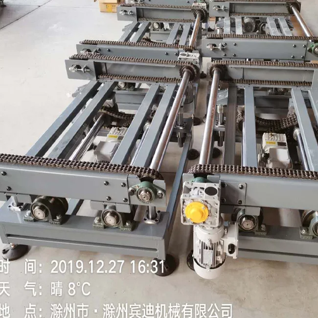 Heavy Duty Pallet Accumulating Roller Chain Conveyor
