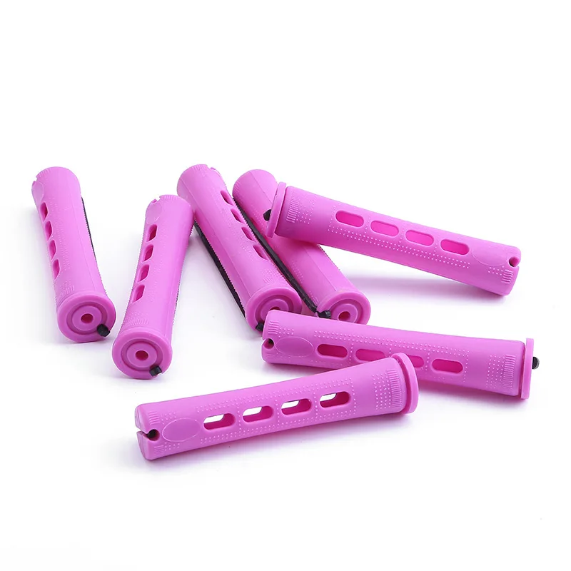 10Pcs Plastic Perm Curl Rods Sets Cold Wave Rods Hair Curling Roller DIY Styling Hairdressing Tools for Natural Hair