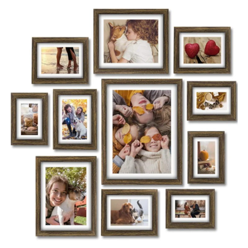 Wholesale Custom Modern Home Decoration  solid wood Frame and High quality Wooden photo frame