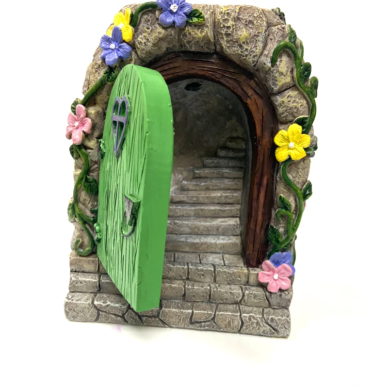 New solar luminescent resin ornaments can light up door fairy stone door resin mold