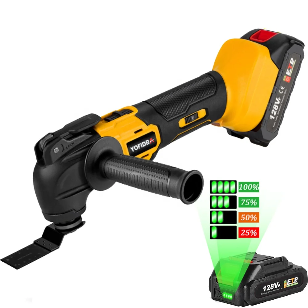 Yofidra Brushless Oscillating Multi-Tool for Makita 18V Battery Electric Saw Trimmer Trimming Shovel Cutting Woodworking Tool
