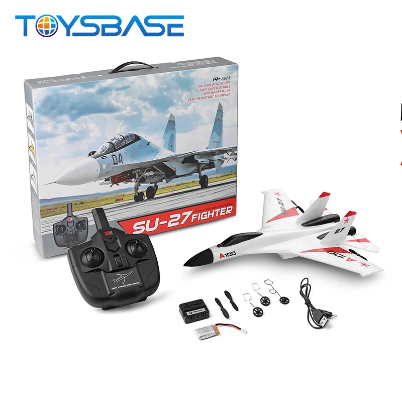 WLtoys A100 2.4G 3CH RC Airplane Fixed Wing Aircraft Toy  Outdoor EPP Rc Plane Su27