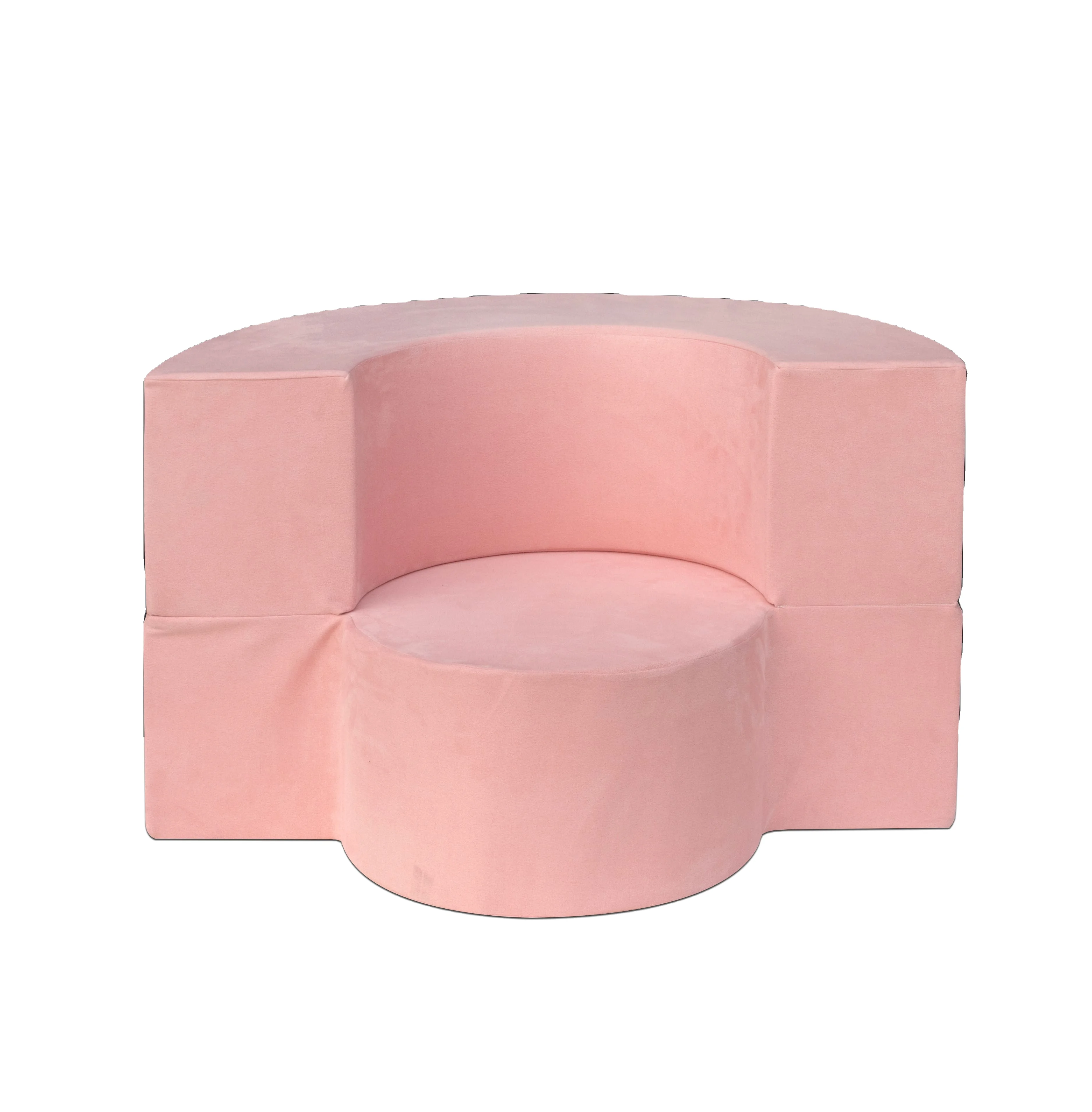 New Modern Parent-child Playroom Foam Safety Round Children Play Couch Fold Up Kids Sofa