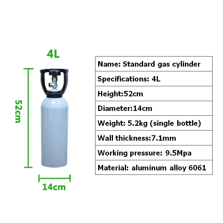 Chromatographic detection standard gas sulfur dioxide n-butanol VOCS custom mixing gas with gas cylinder