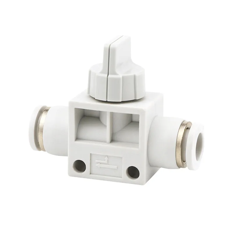 Plastic PVC 6mm One-touch Pneumatics Hand Value Long Life High Quality Air Pipe Connector Throttle Check Valve Manufacturer