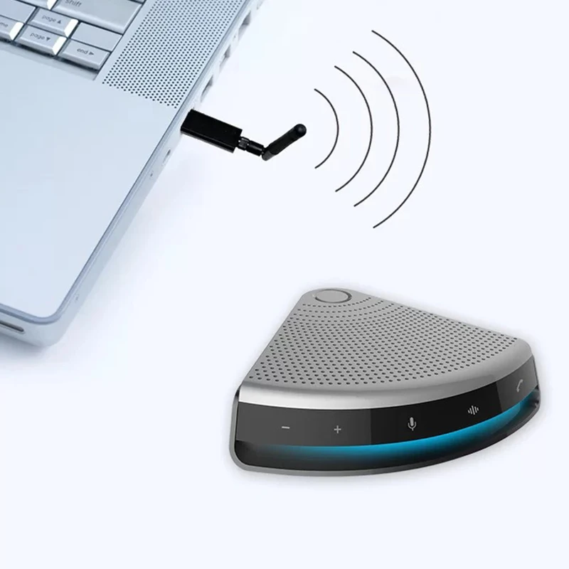 Conference Speaker Wireless Conference Microphone for Mobile Phone AND PC Portable Home Office Conference Calls Speakerphone