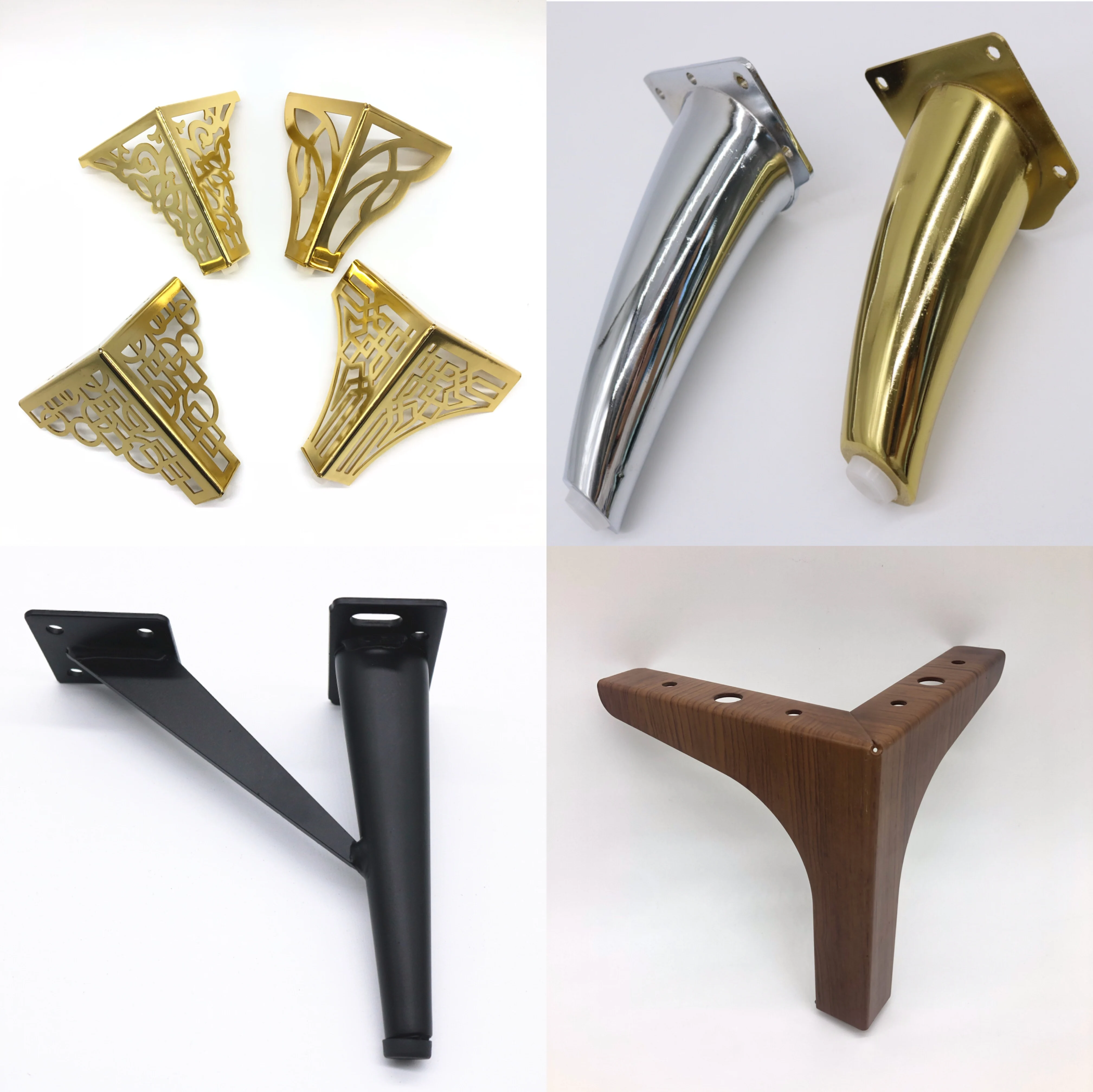 Oem Wood Grain Good Quality Modern Furniture Accessories Coffee Table Sofa Chair Base Legs Hardware Wooden Sofa Leg