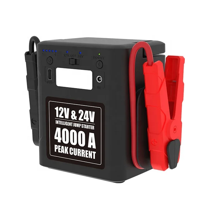 Heavy Duty Jump Starter 24V multi function 4000A peak safety protection lithium-ion battery