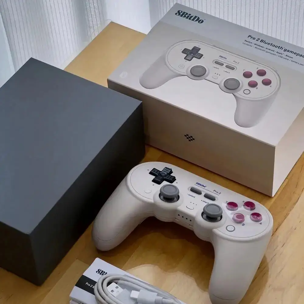 8BitDo Pro 2 Bluetooth Gamepad Controller with Joystick for Nintendo Switch, PC, macOS, Android, Steam Deck & Raspberry Pi