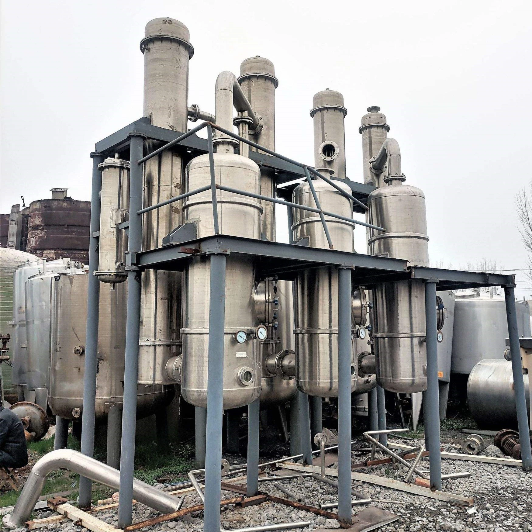 Titanium Forced Circulation Evaporator For Sea Water And Brine Evaporation,Caustic Soda Evaporation