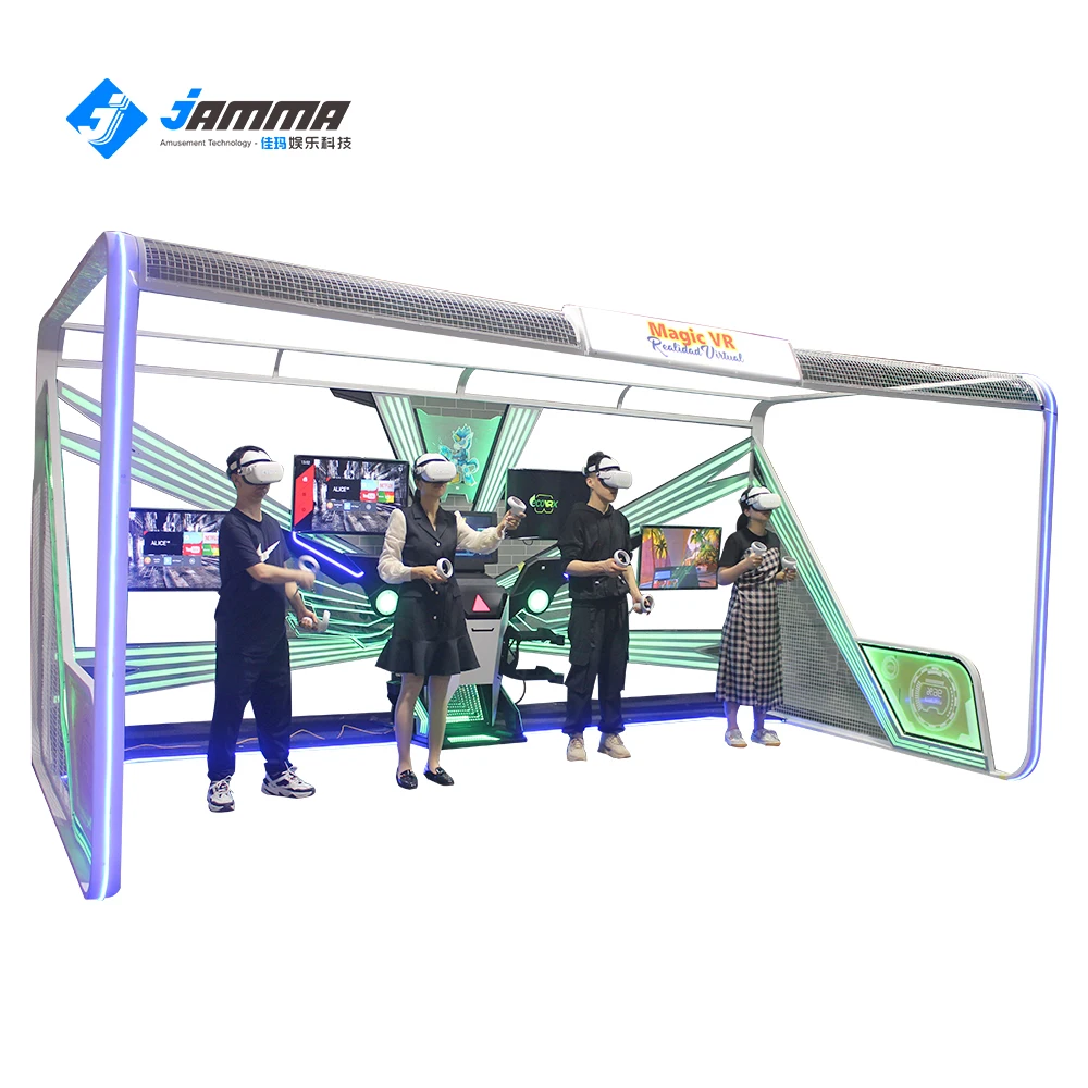 Виртуальная реальность 4 игрока VR Экспресс магазин стрельба симулятор монетный игровой центр VR парк стрельба из лука музыка танцы