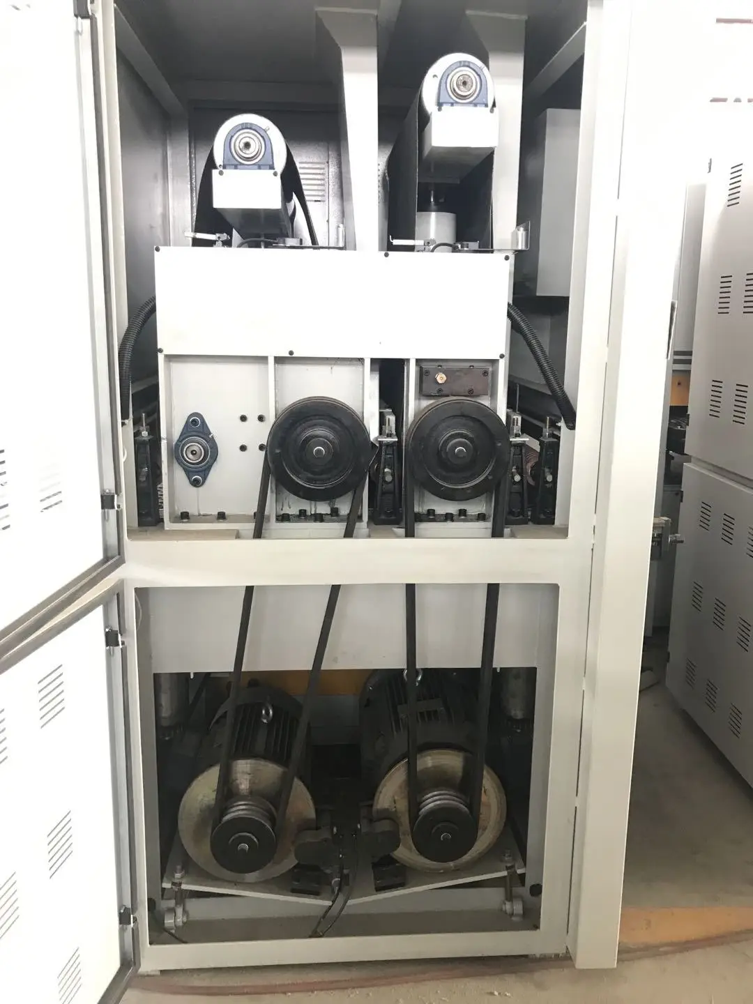 ZICAR 100cm width wild belt sander sanding  machine with two stations wood sander for mdf solid board  lijadora de madera