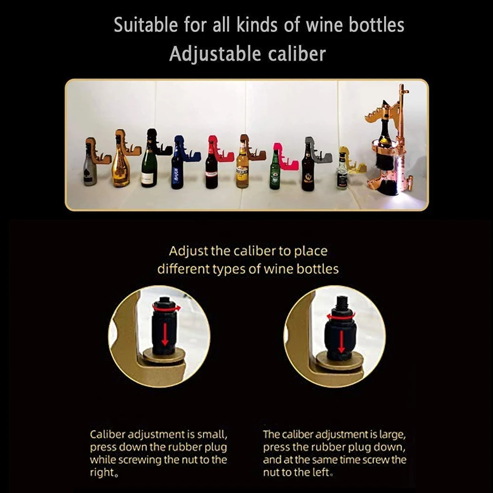 Hot sale Metal material champagne wine bottle beer dispenser sprayer gun