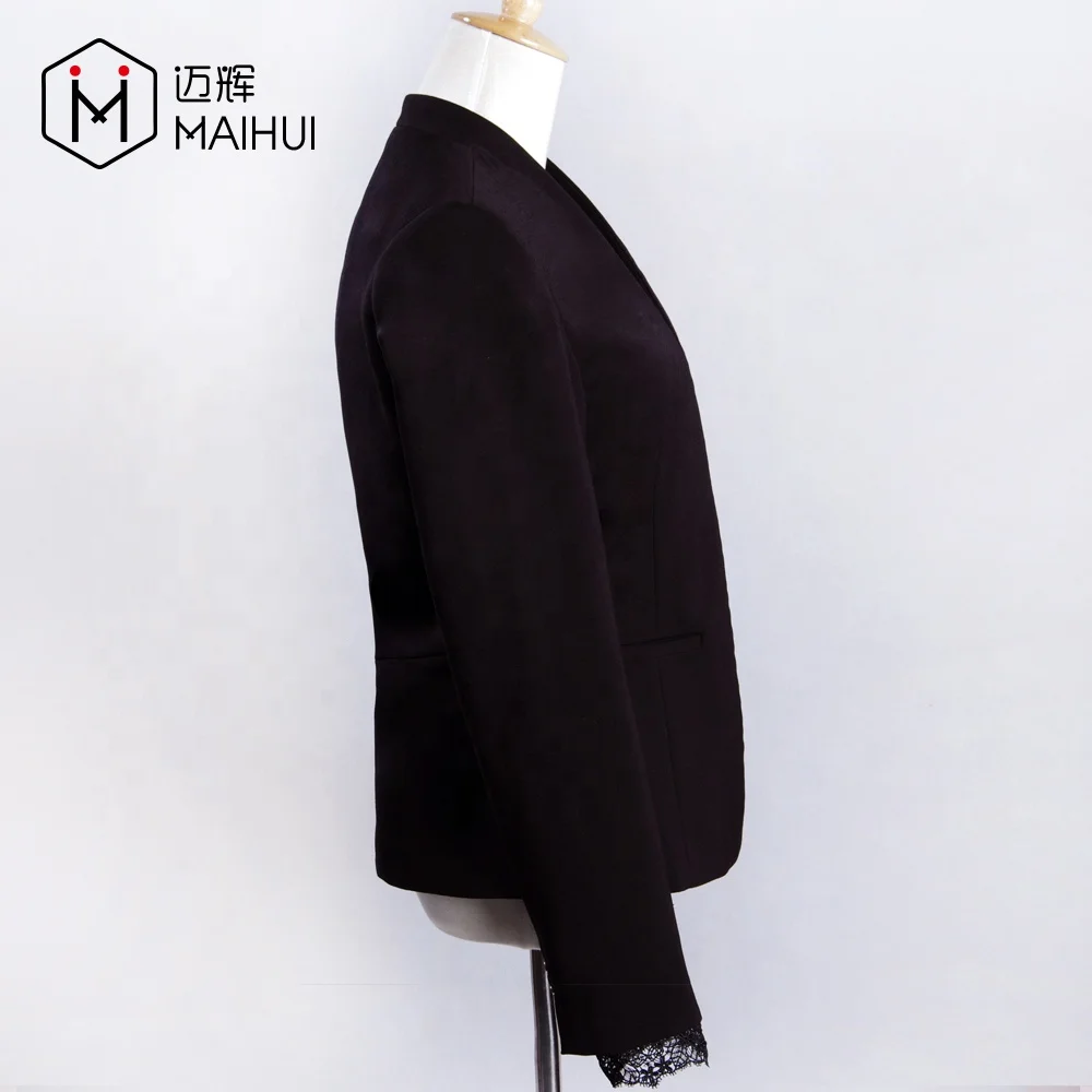 Wholesale Custom Lady Business Suits Women Jacket Black Suits