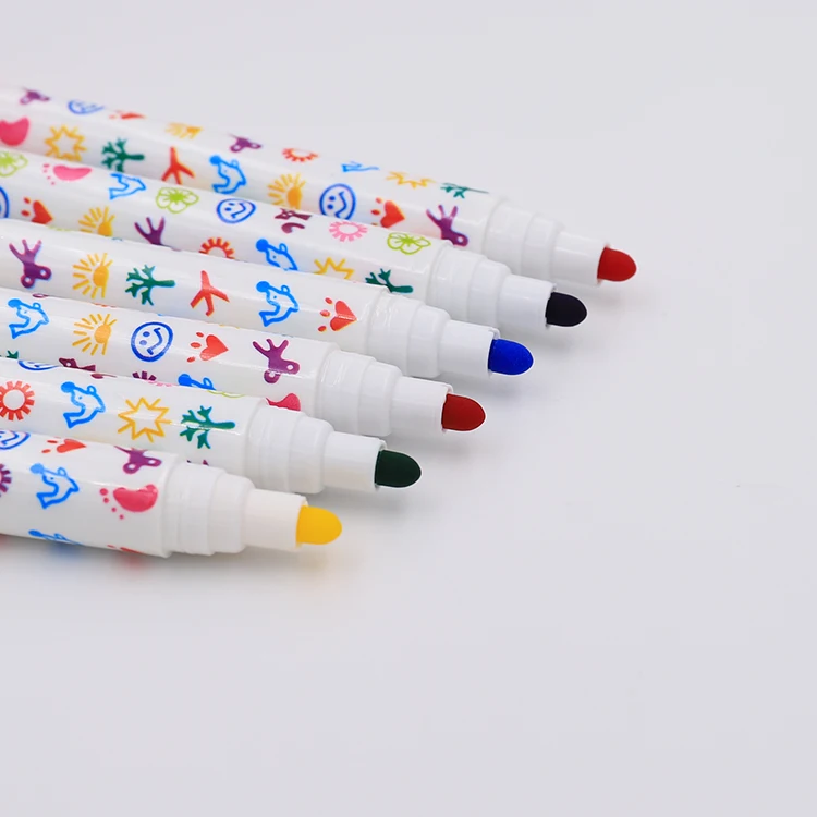 
Fancy Toy Gift Stamp Water Color Marker Pen For Kids to Drawing Watercolor Stamp Marker Pen 