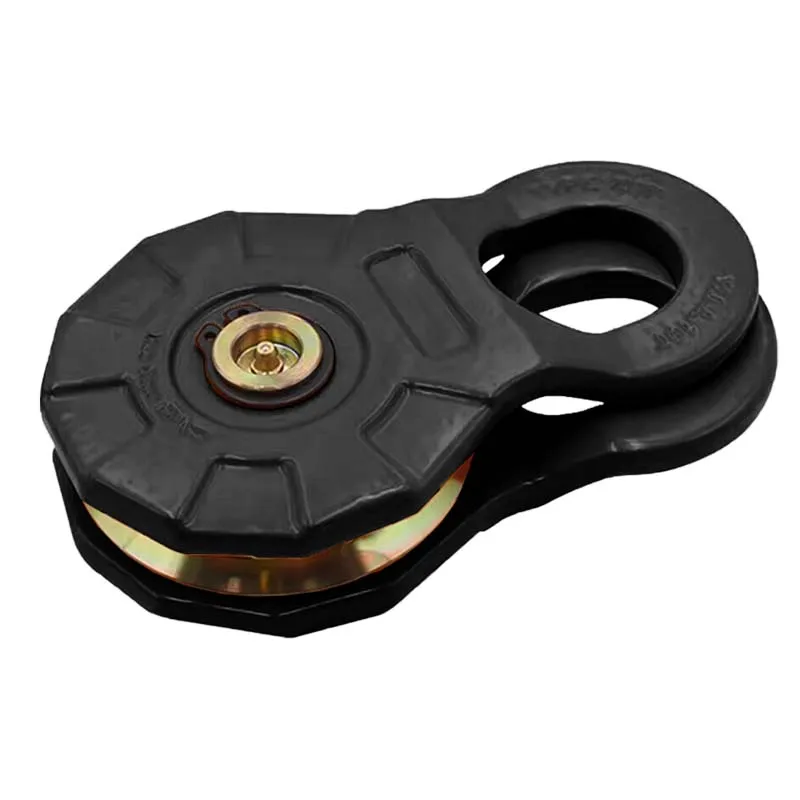 Heavy Duty Recovery Winch Snatch Block Pulley  for synthetic rope and steel cable winch line