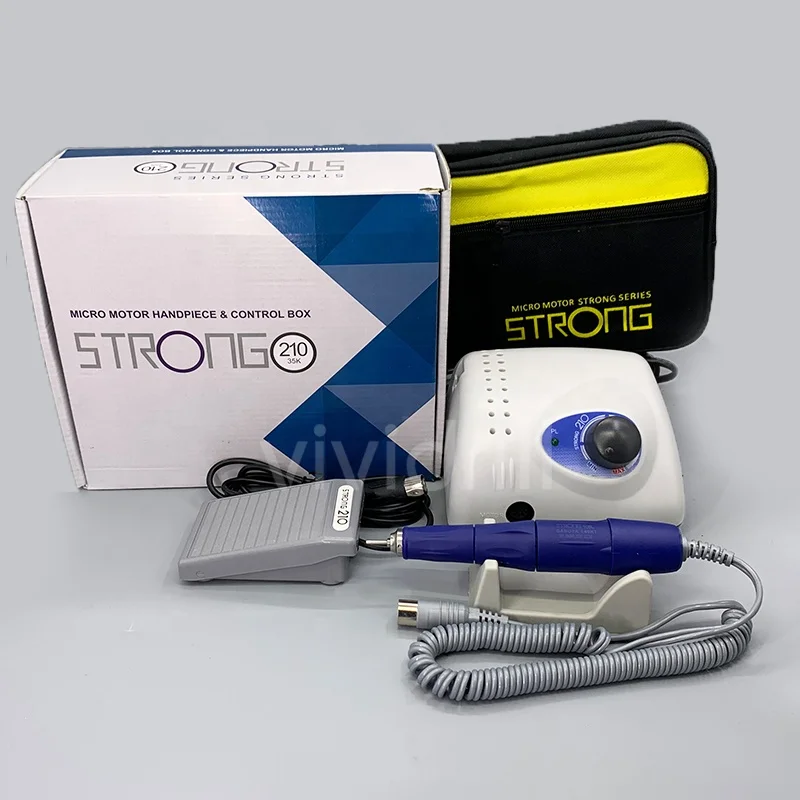 strong 210 65W  nail drill machine 35000 rpm micromotor e file