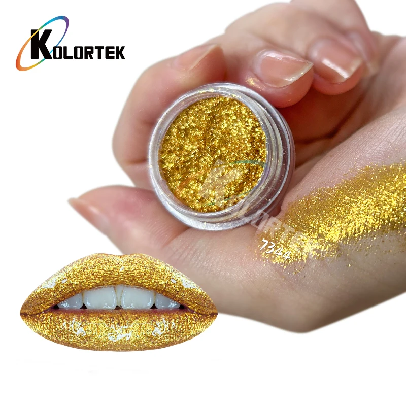 Kolortek Gold Powder Mica Powder for Cosmetics Pearl Powder, Mica Colors, and Sparkles for Eyeshadow & Lip Gloss Pigments