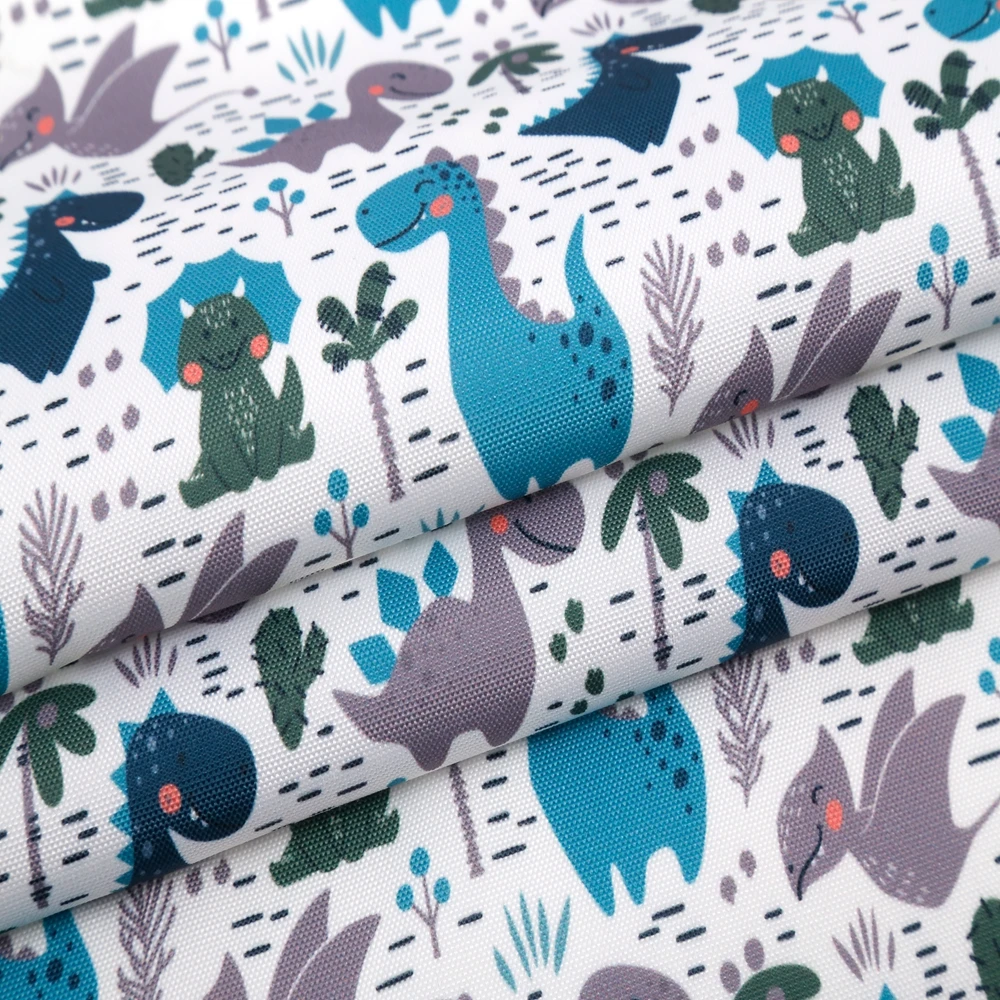 Shaoxing keqiao textile 100 polyester cartoon digital printed waterproof 600D oxford fabric with pvc coated for bag tent