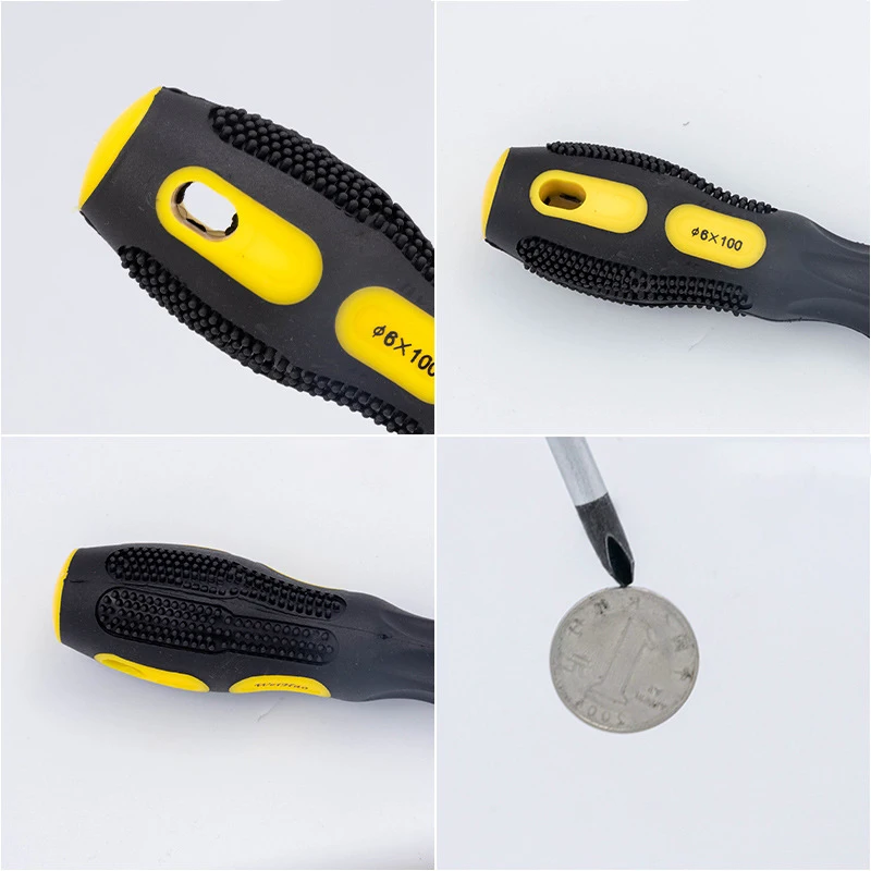 Industrial hardware custom screw driver portable pocket mini flat slotted phillips magnetic screwdriver set hand tool