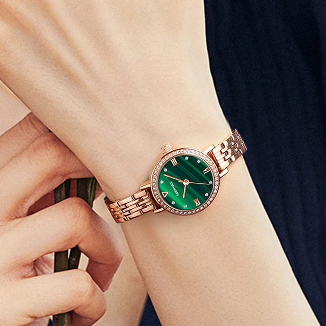 Elegant Female Wrist Luxury Quartz Women Watches Stainless Steel Butterfly Buckle  Wrist Watch Luminous Lady Watches