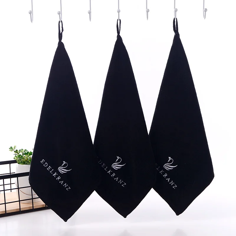 2022 черные мочалки для снятия макияжа черное полотенце из микрофибры на