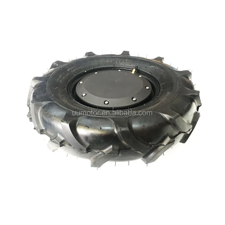 max load 250kg 1200w  brushless dc 16 inch tractor road tire single shaft servo robot hub motor