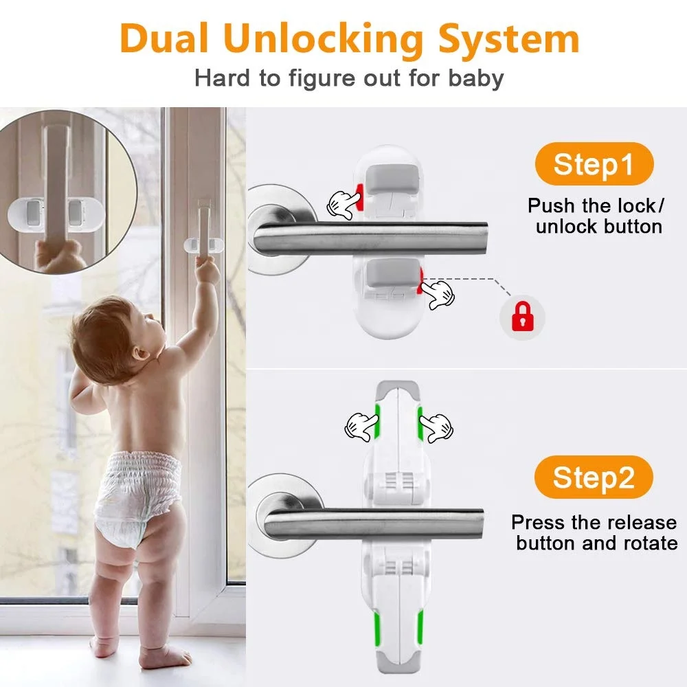 Penmix Child Safety Cabinet Lock Child Proof Door Lever Lock