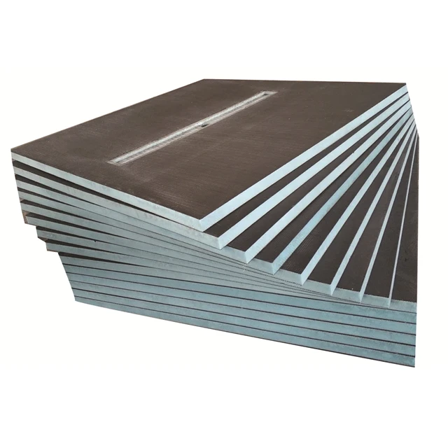 XPS FOAM PERIMETER LINEAR DRAIN SHOWER TRAY, PRE FABRICATED SHOWER PAN, THERMAL INSULATION LIGHTWEIGHT, WET BATHROOM