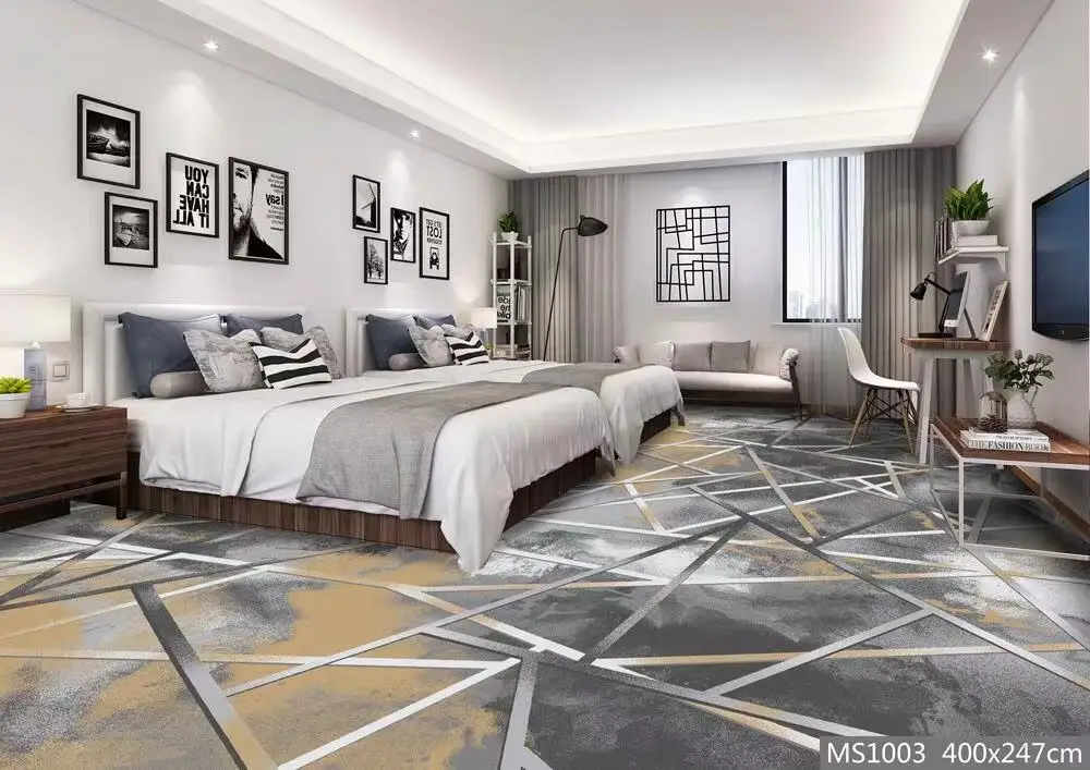 Xnuoao Custom fire resistant 1000g hotel corridor lobby cinema home bedroom wall-to-wall carpets floor carpet for banquet hall