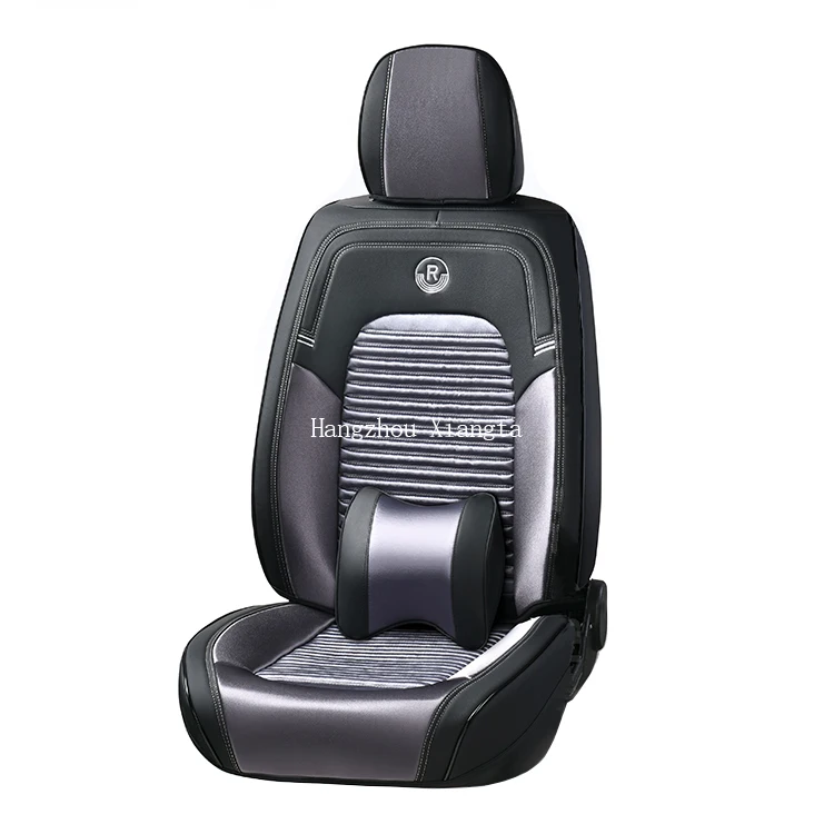 5D 9D Waterproof Leather Car Seat Cover Car Interior Accessories Full Set Universal Luxury Seat Cushions 13 Pcs For Cars