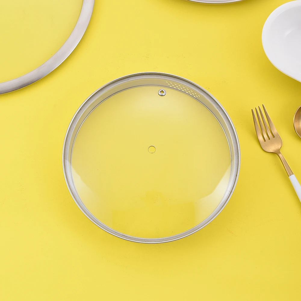 Low Price Guaranteed Quality Square Tempered Glass Pan Cover With Handle Aluminum Pan Oval Glass Cover