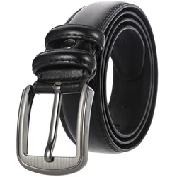 Classic Black Brown Genuine Leather Belt Mens Casual Jeans Belt For Men