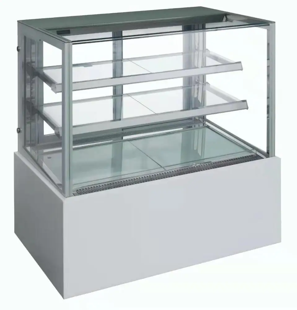 commercial marble bakery pastry cake display refrigerator cabinet showcase