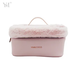Designer handbag set hot sale custom logo  travel Large-capacity pink portable cosmetic bag