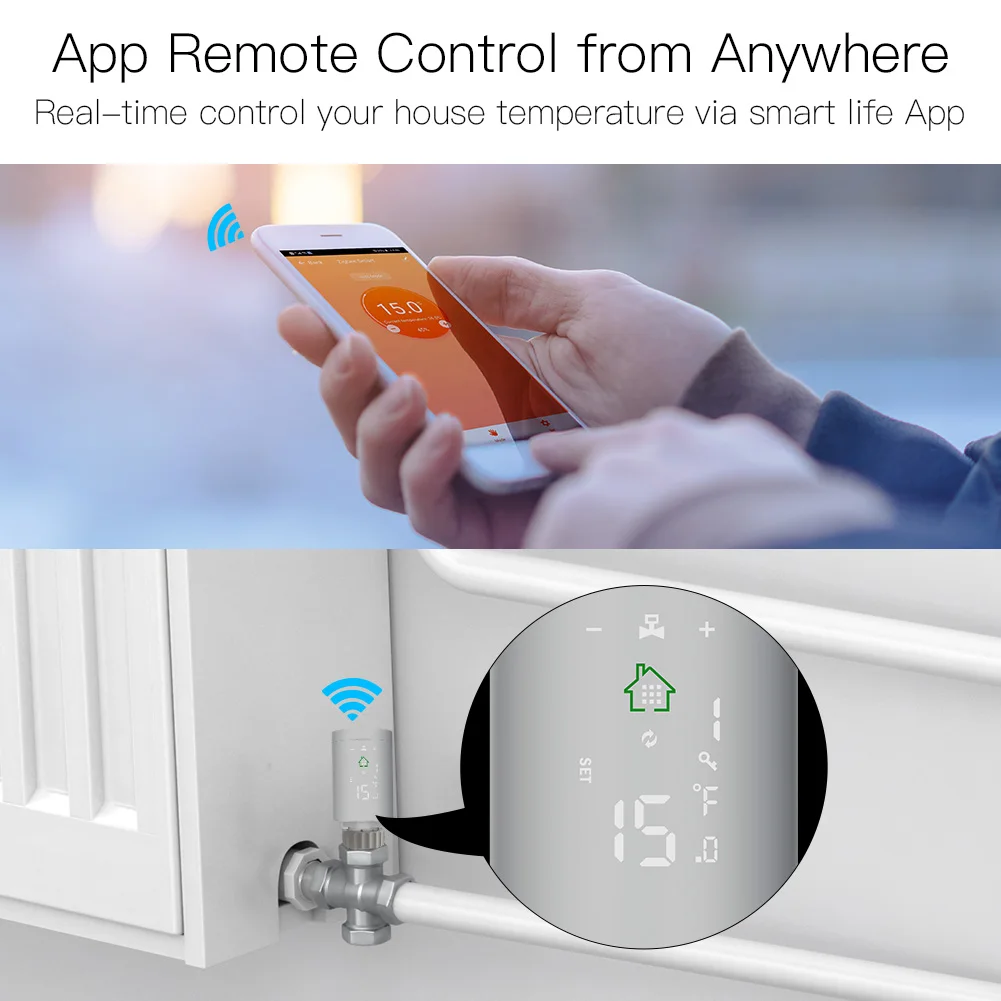  [Комплект] 1 шт. привод радиатора ZigBee умный термостат с концентратором Zigbee (термостатический контроллер клапана APP Remote