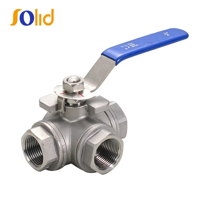 Stainless Steel CF8 1pc 2pcs 3pcs Threaded or Flanged End Ball Valve 1000 wog
