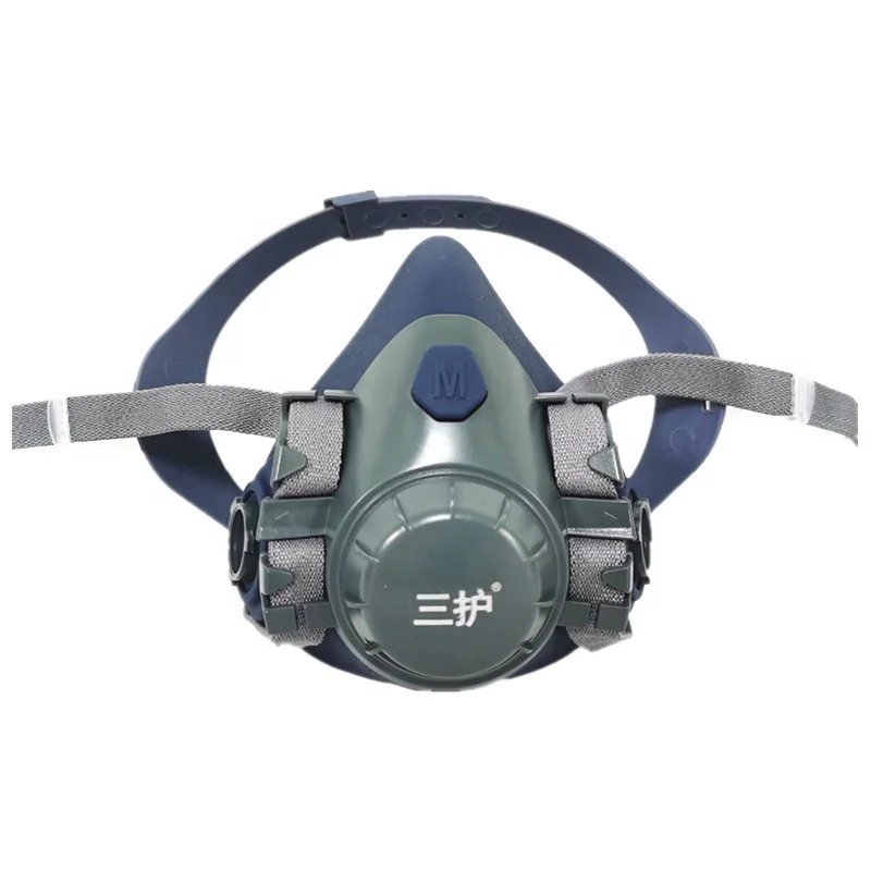 
Анти-токсичные и вредные газы силиконовый многоразовый уход за кожей лица маска респираторы с фильтром синего цвета средней 13*10*6 см 1 шт./мешок 10 шт/кор 