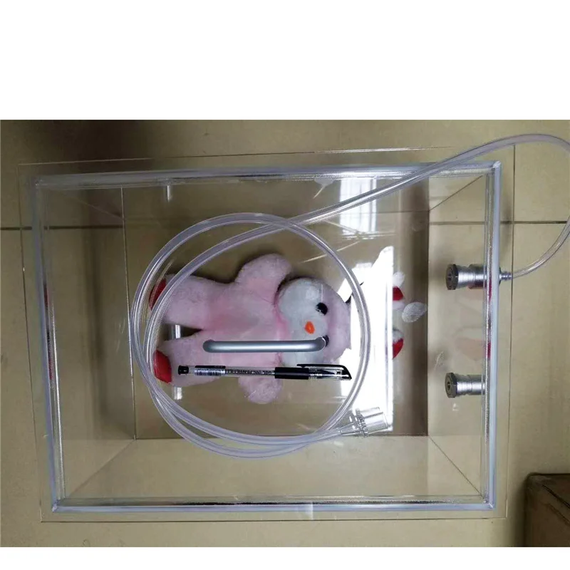 Wondcon Non-skid Feet Induction Chamber Durable Clear Acrylic Construction Anesthesia Box