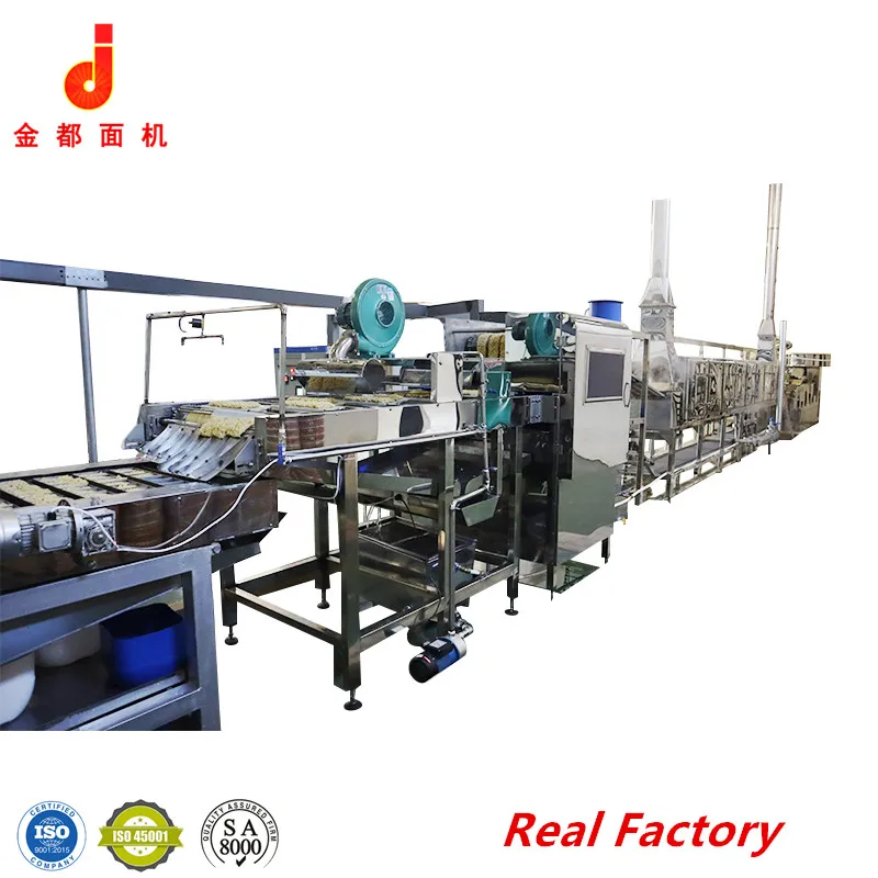 chinese eco friendly automatic non fried instant instant noodle make machine noodles production line fried instant