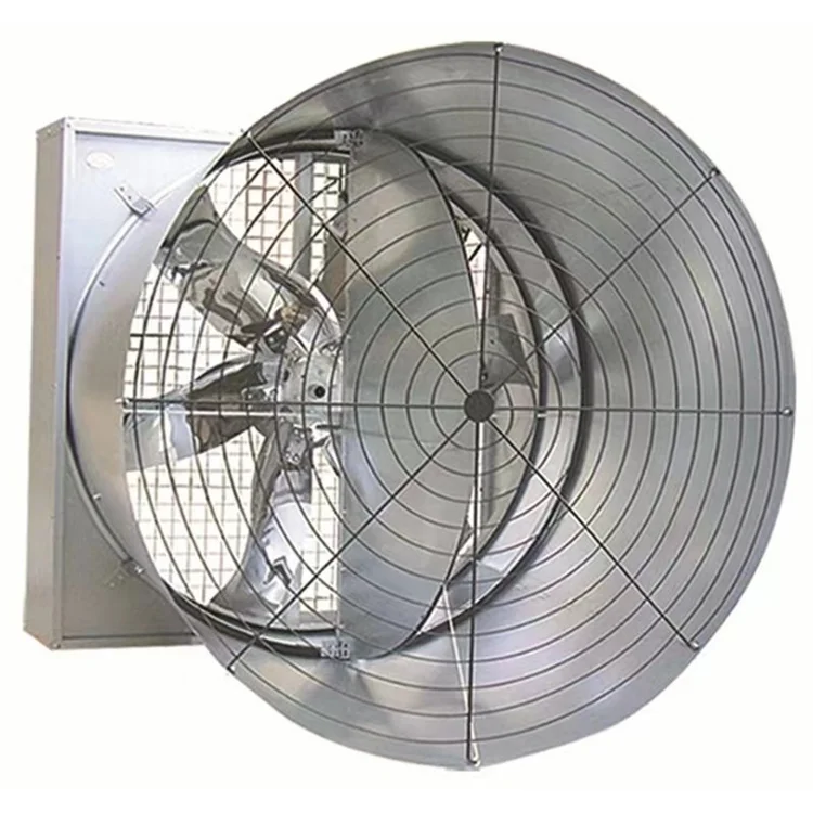 Shutter Cone Ventilation Exhaust Fan For Poultry House Cooling Poultry Farming Equipment Industrial Wall Axial Fans