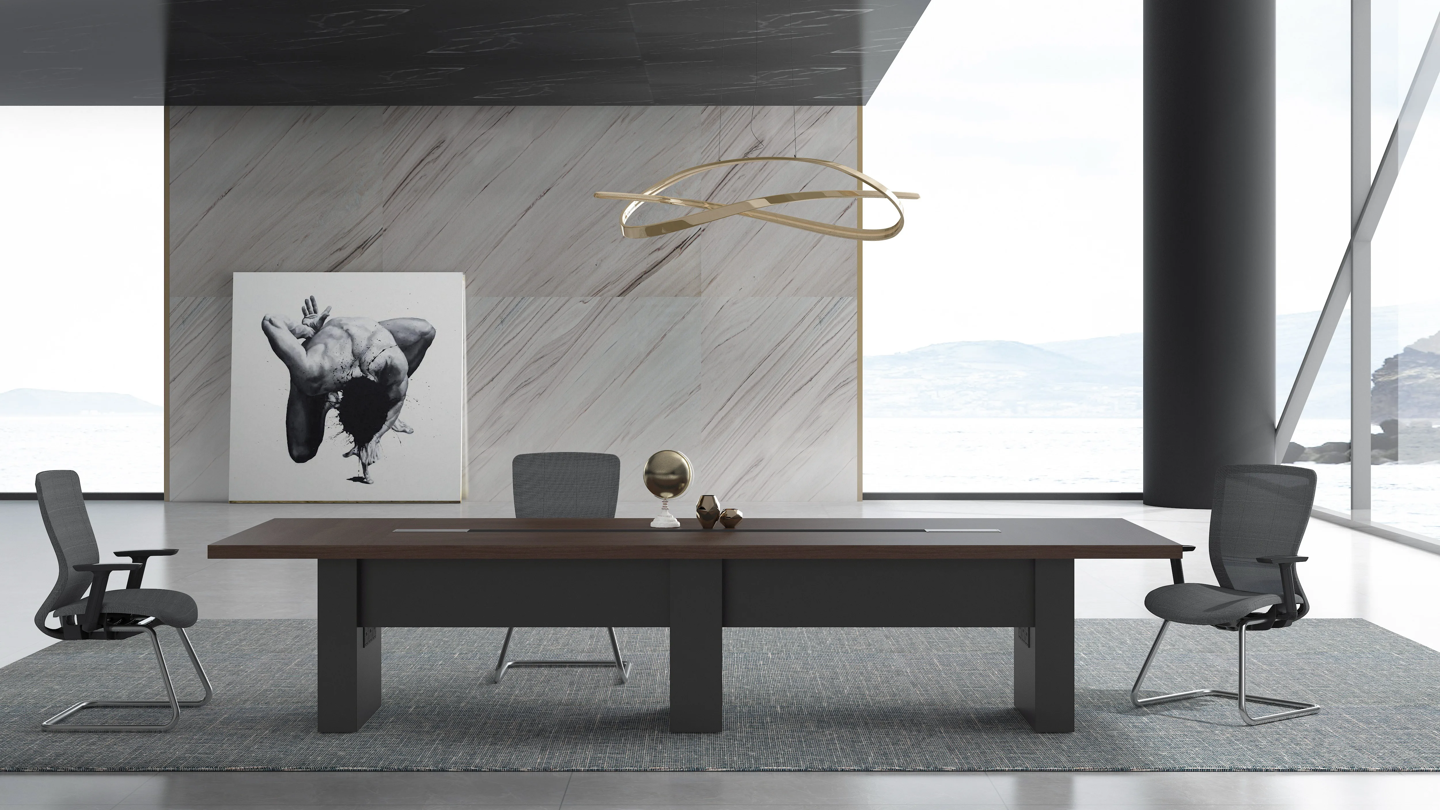 Mesa de reuniones офисная мебель настольный стол для конференц-зала встреч современные столы конференций