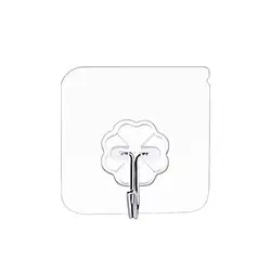 Transparent behind-the-door viscose hook kitchen nail-free and non-marking hook wall bathroom ideas sticky hook wholesale