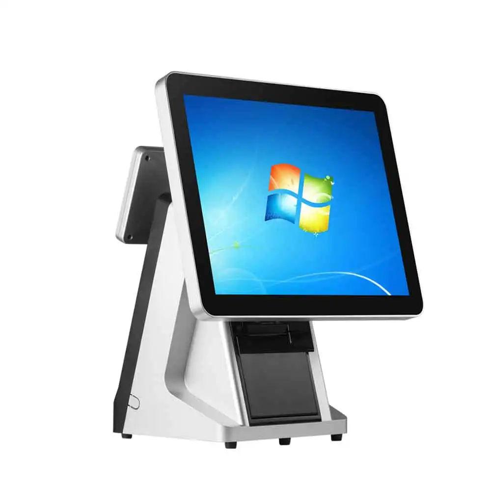 15 Inch Single Touch Screen Bill Counter Windows Android POS Machine All in One with Printer