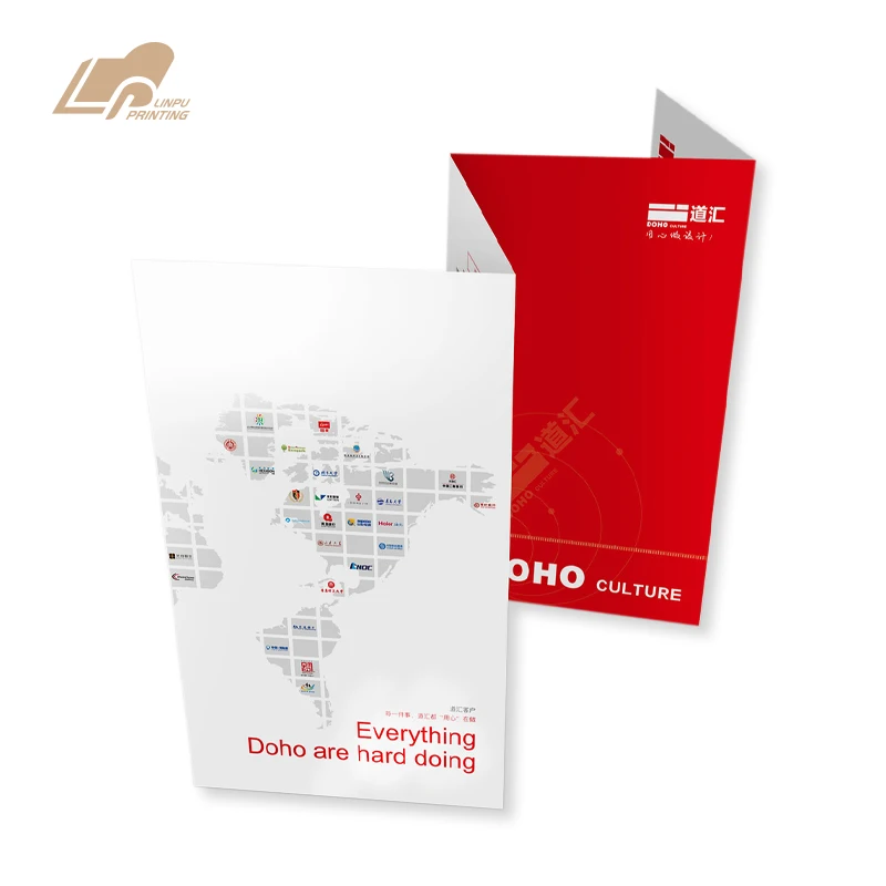 OEM рекламная Складная брошюра для продукта, печать листовок