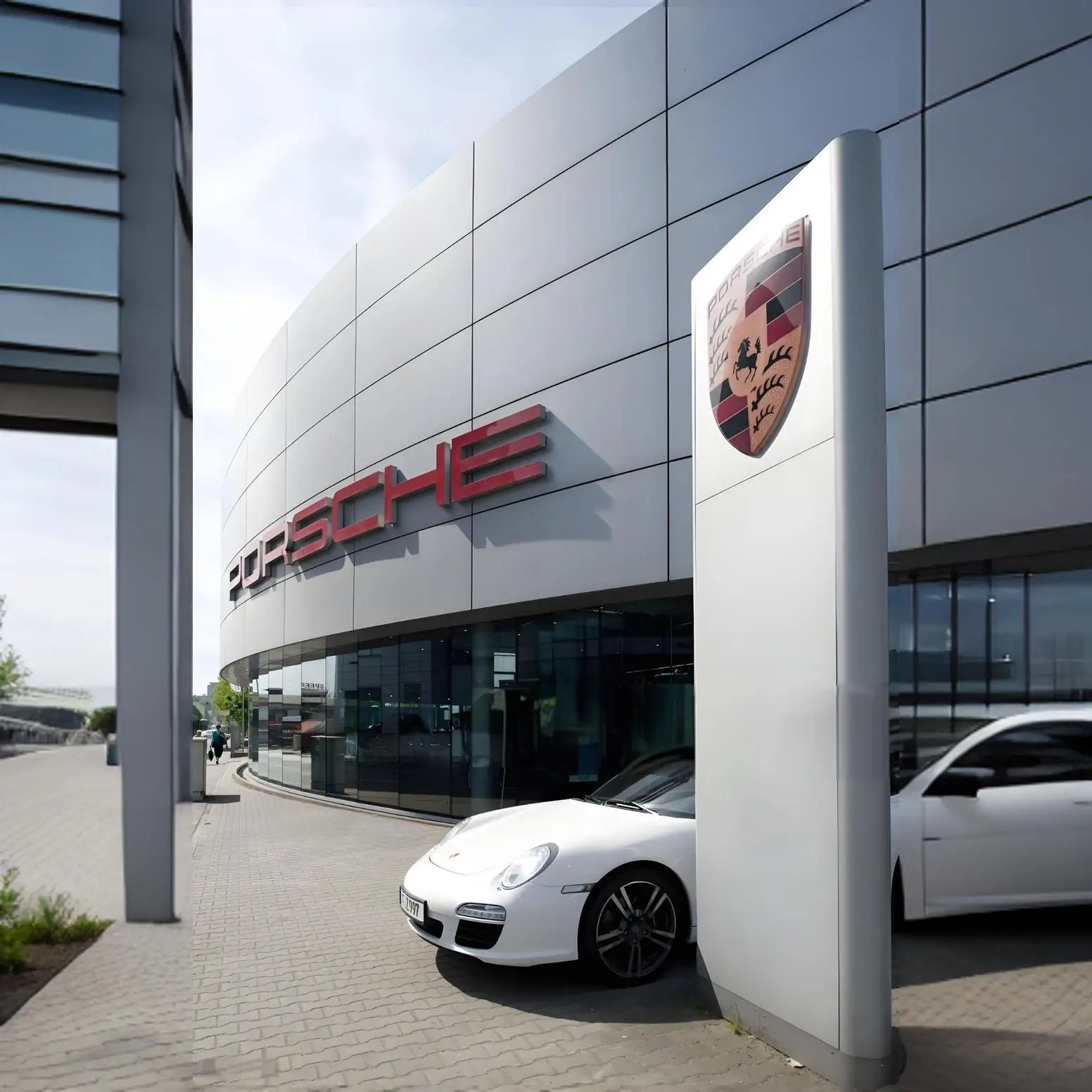High Quality Customized Car Dealership Top Sign Acrylic Aluminium Advertising Light Box for Business Company
